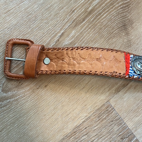 Size Small belt 50% Cotton 50% Leather made in Guatemala - Picture 2 of 5